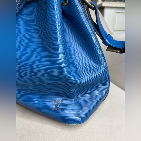Louis Vuitton Epi Noe Bucket Bag Shoulder Bag Cobalt Blue Leather Tie Closure - Picture 7 of 13